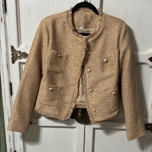 Women's Tan Tweed Jacket